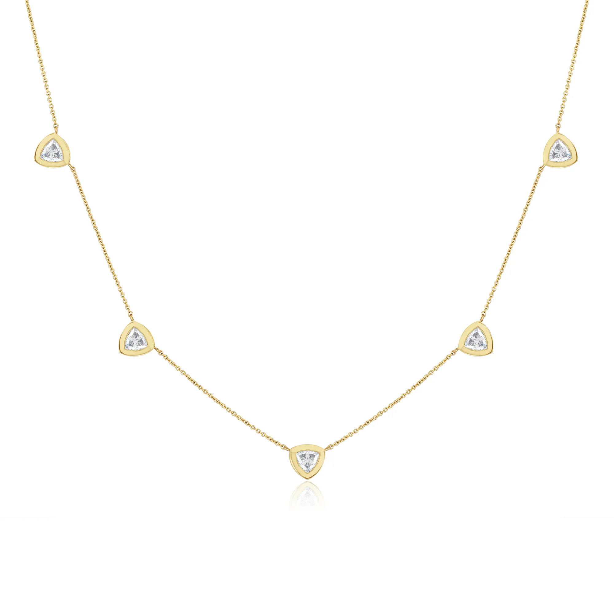 14k Trillion Station Necklace