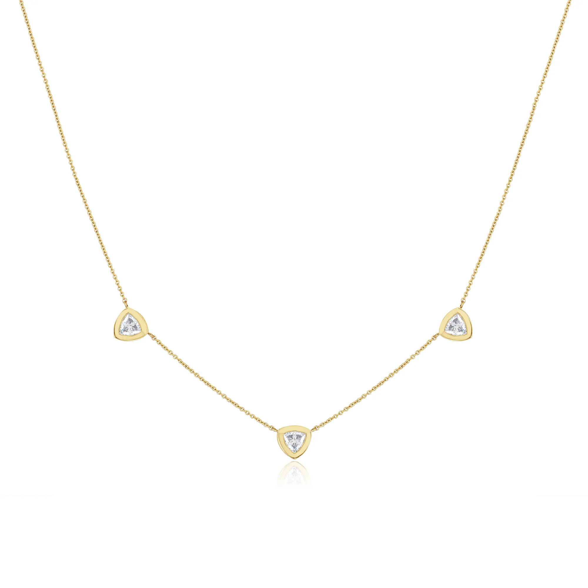 14k Trillion Station Necklace