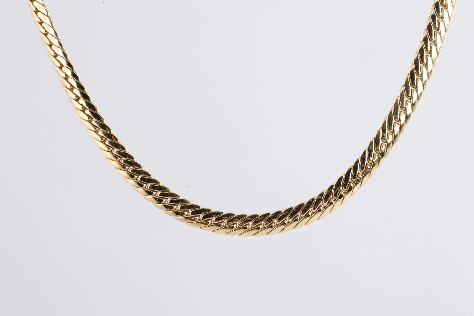 17.5" 18k Yellow Gold Cuban Chain (19.82g.)