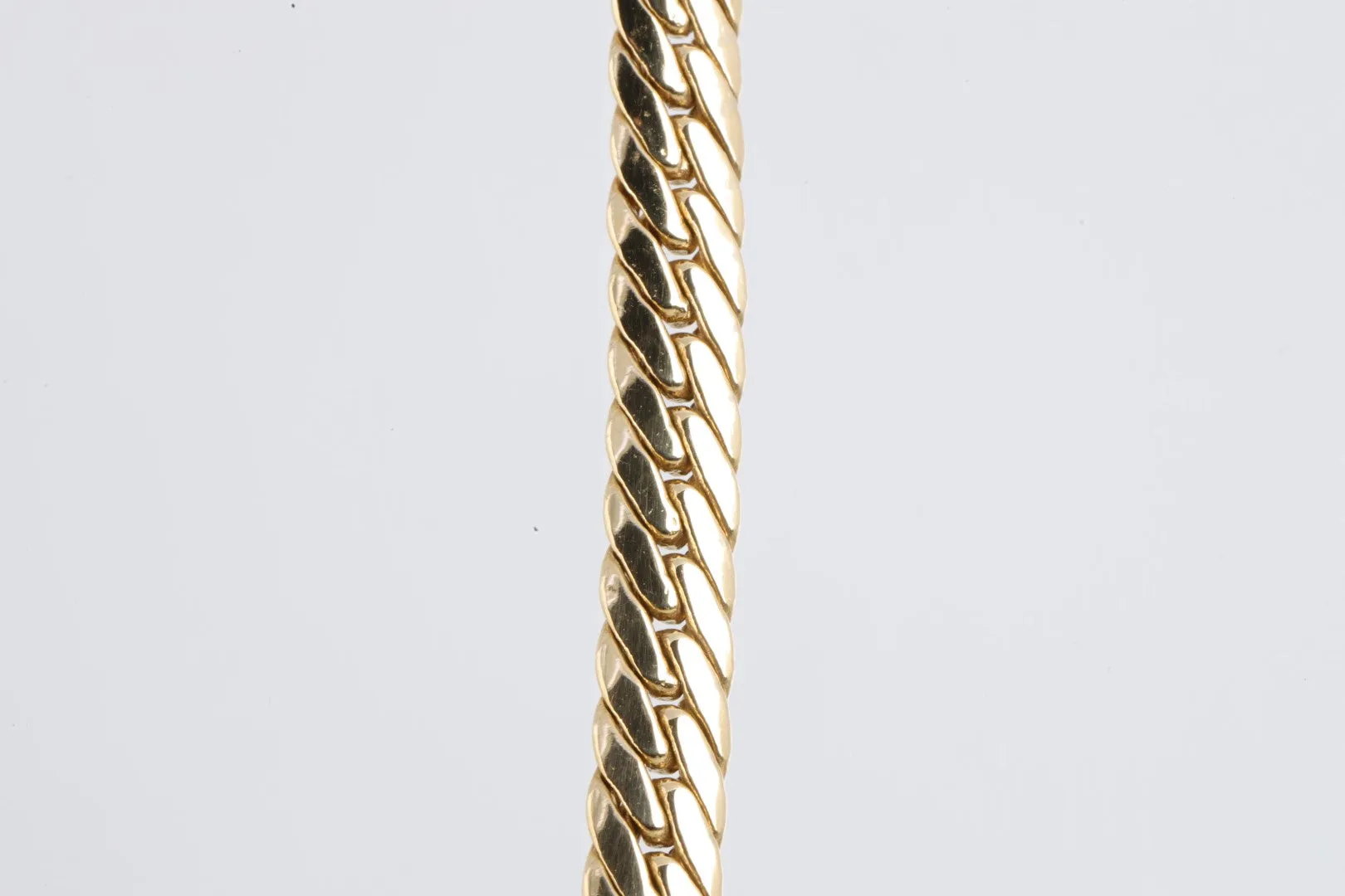 17.5" 18k Yellow Gold Cuban Chain (19.82g.)