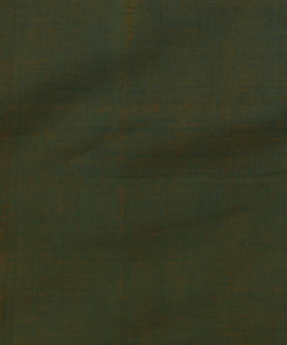 1.96m Green Handloom Cotton Fabric