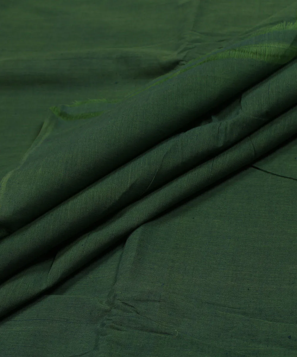 1.96m Green Handloom Cotton Fabric