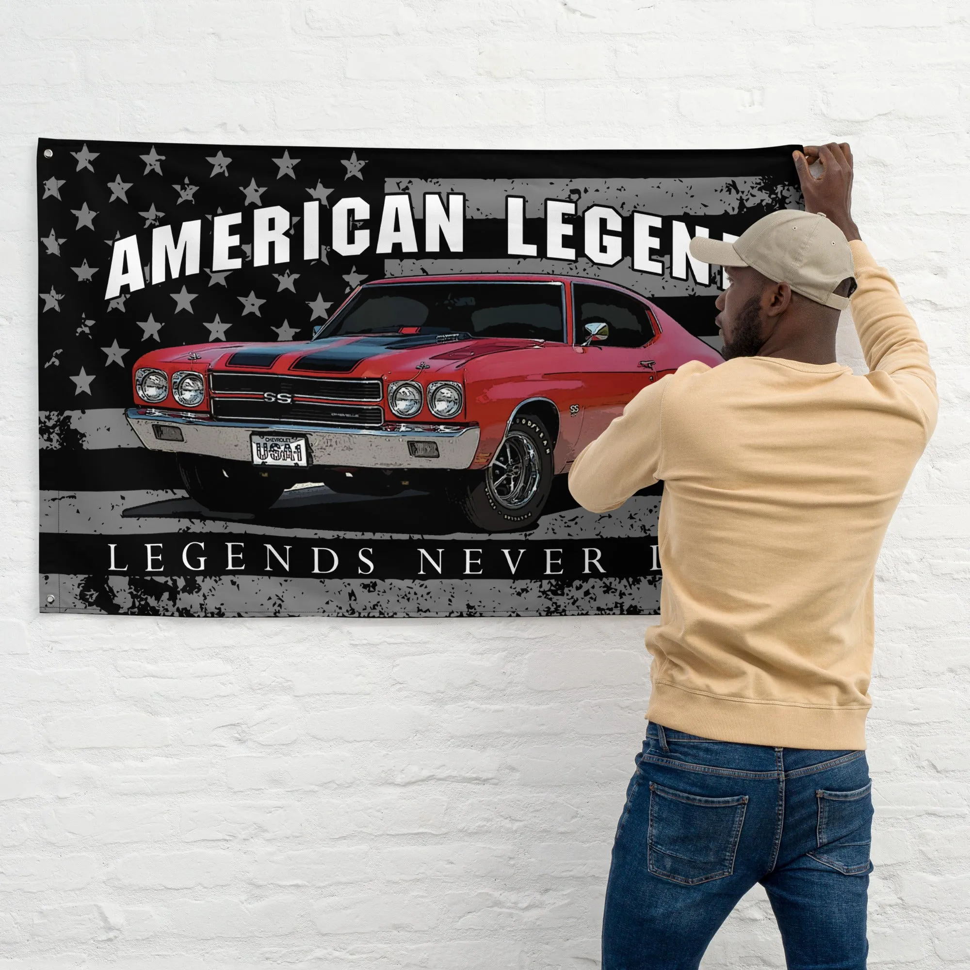 1970 Chevelle Garage Banner Wall Flag