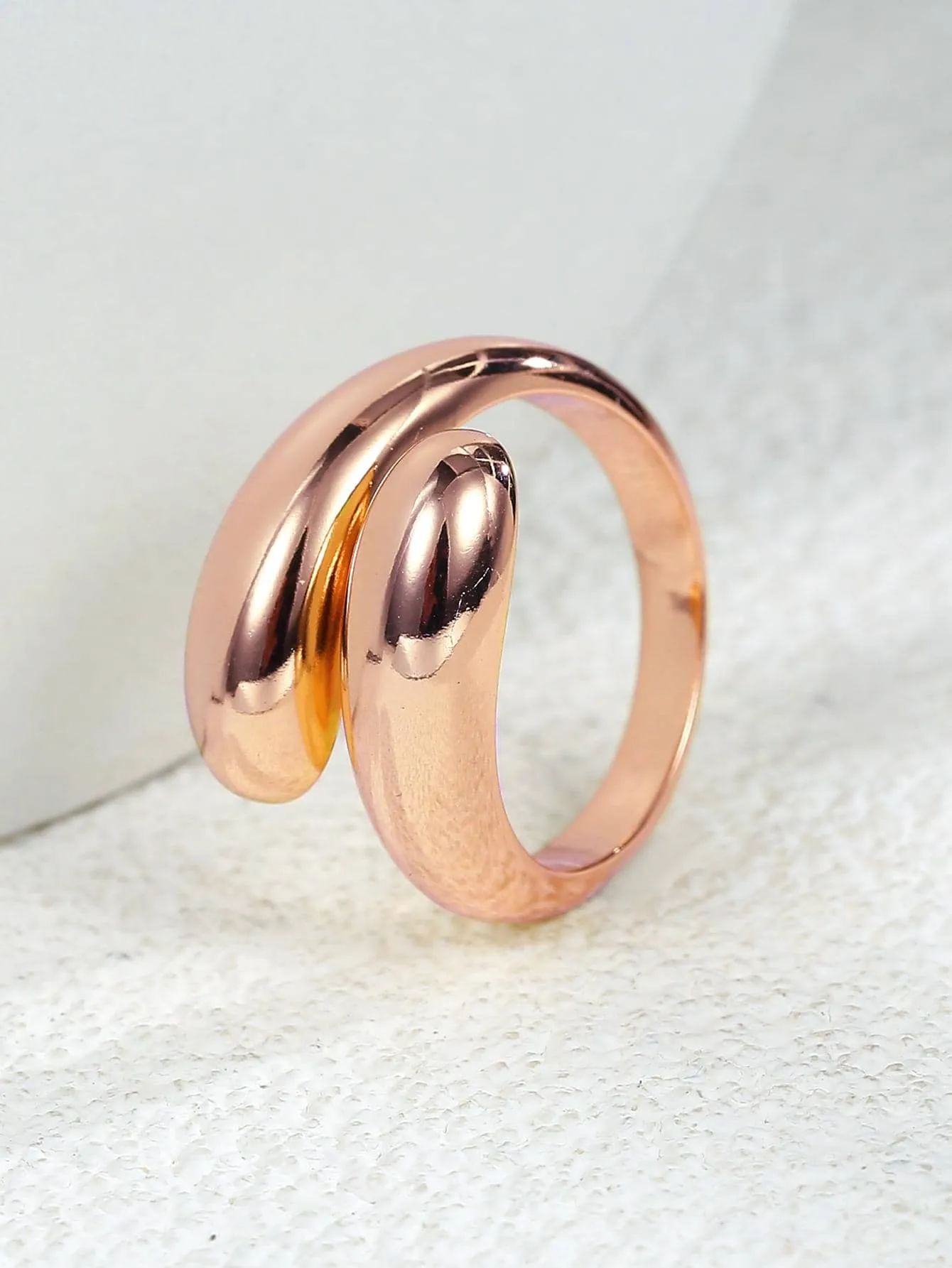 1pc Minimalist Wrap Ring Copper Jewelry