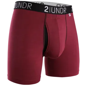 2UNDR Swing Shift 6" Boxer Brief 2U01BB.029 Burgundy