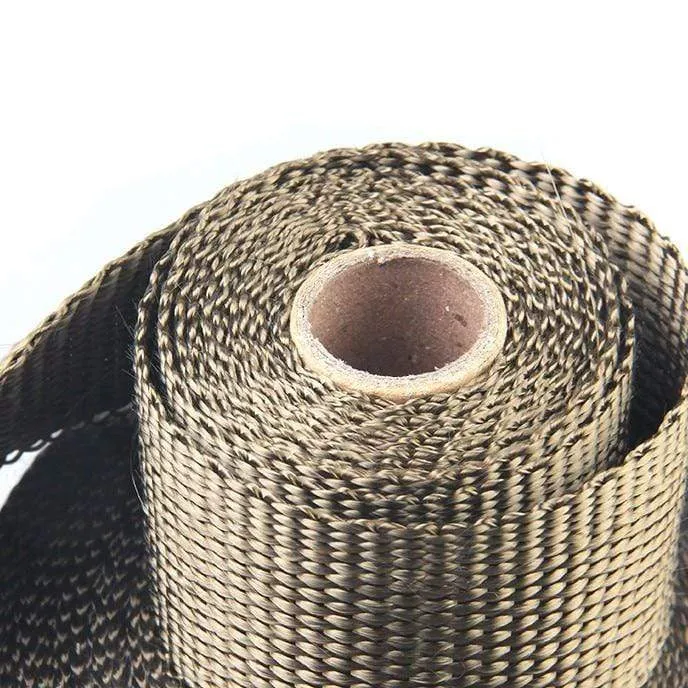 5M/10M/15M Fiberglass Exhaust Protection Pipe Heat Header Insulation Tape Turbo Wrap Insulating Wrap Tape Fireproof Cloth