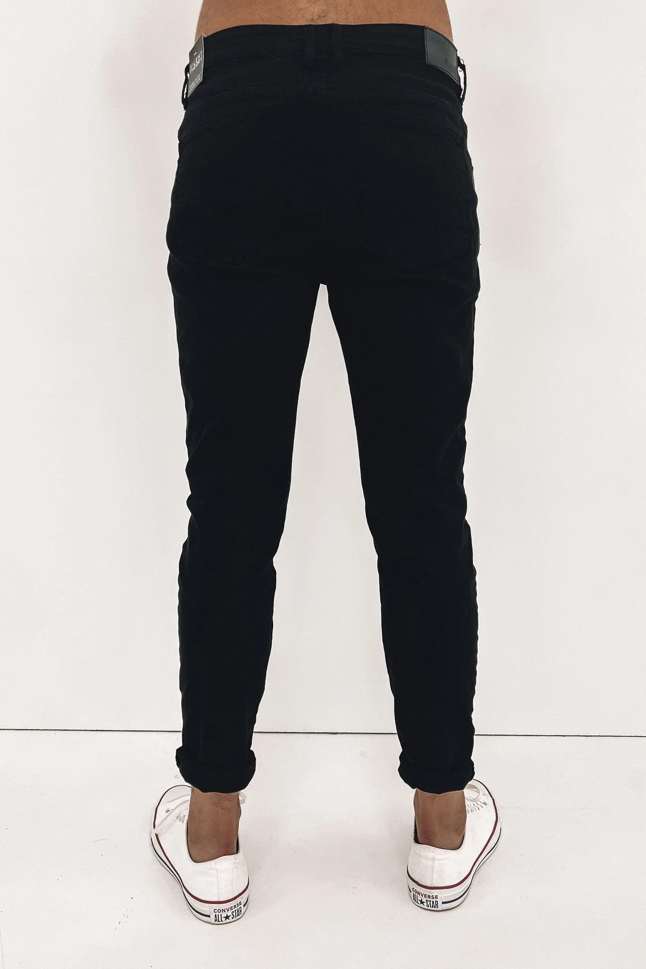 A1 Soho Jean Trashed Black