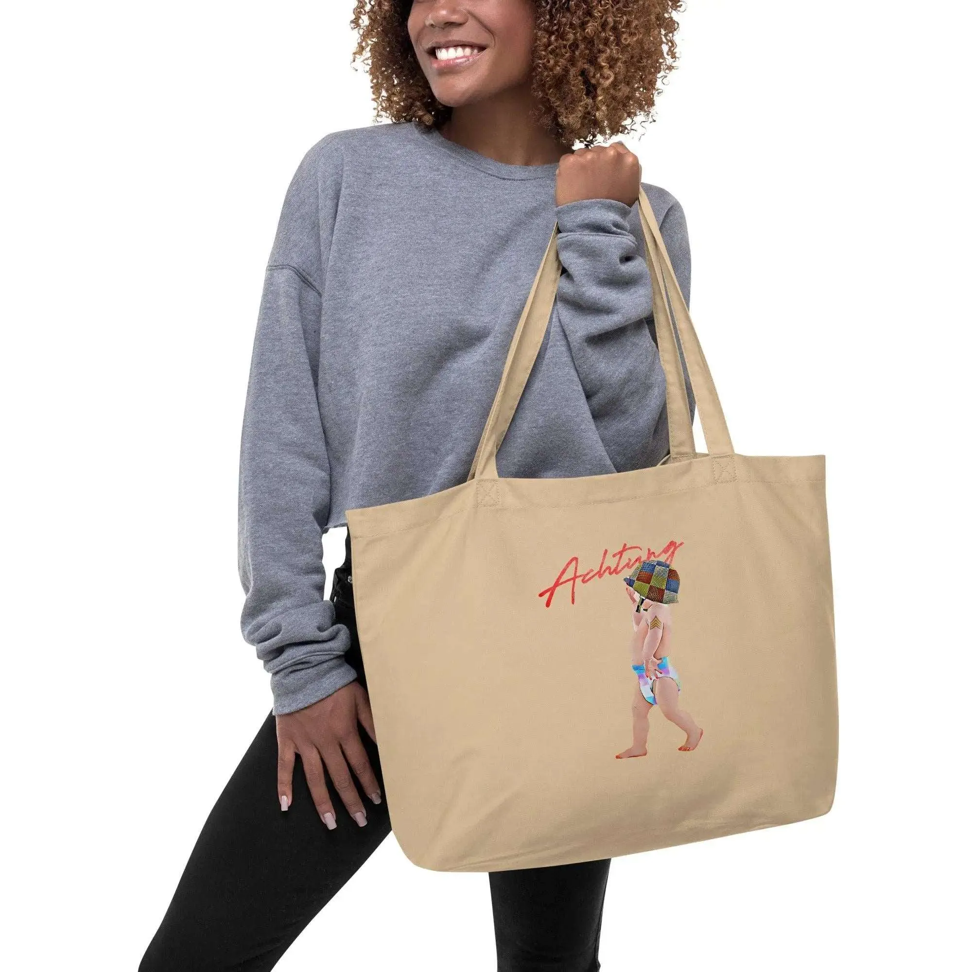 Achtung Baby Large organic tote bag