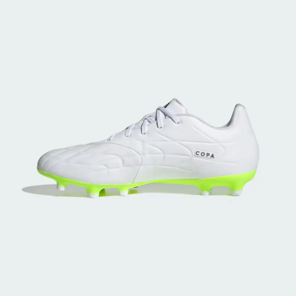 Adidas Copa Pure II.3 FG Football Boots (White/Black/Lucid Lemon)