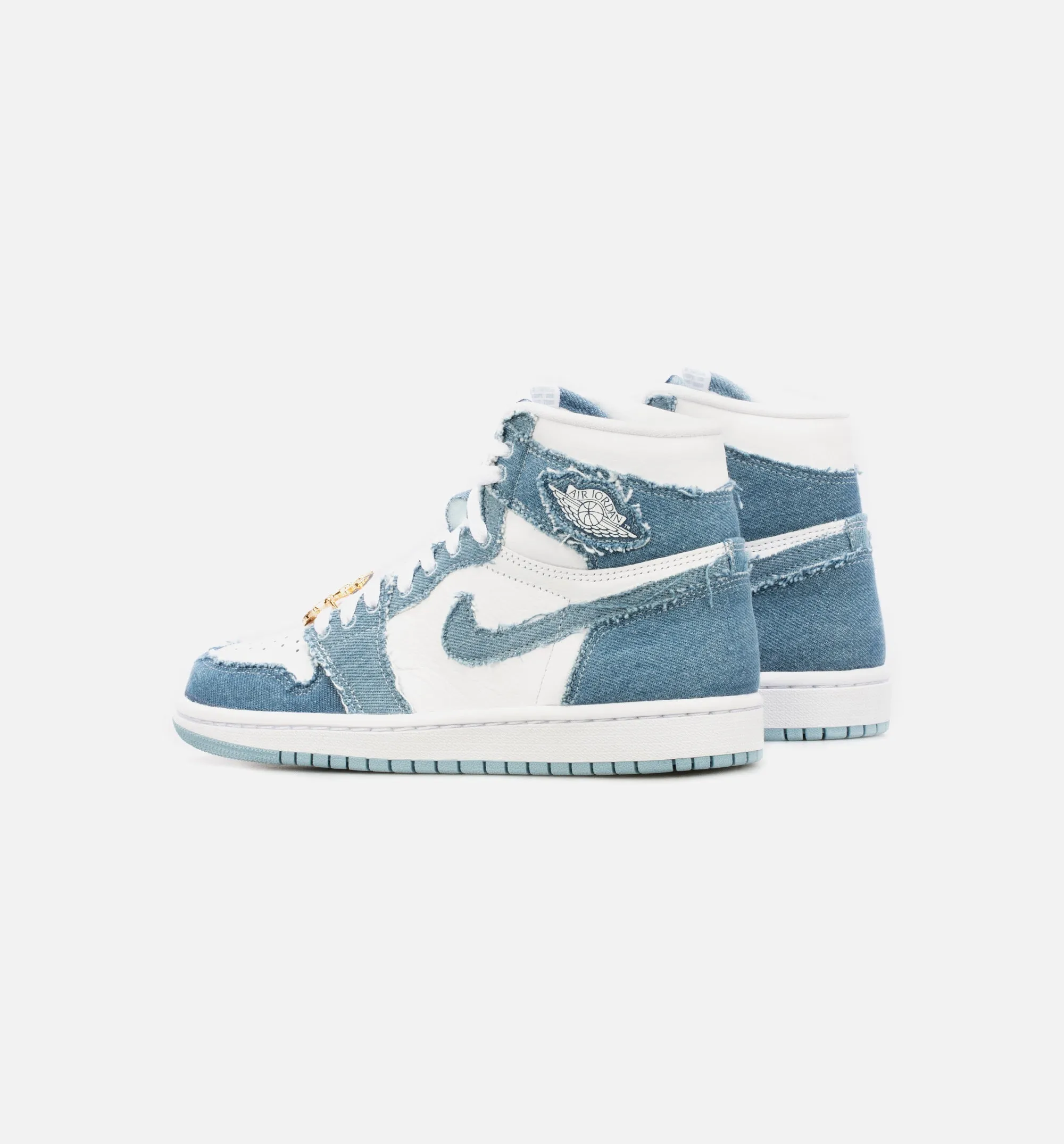 Air Jordan 1 High OG Denim Womens Lifestyle Shoe - Blue