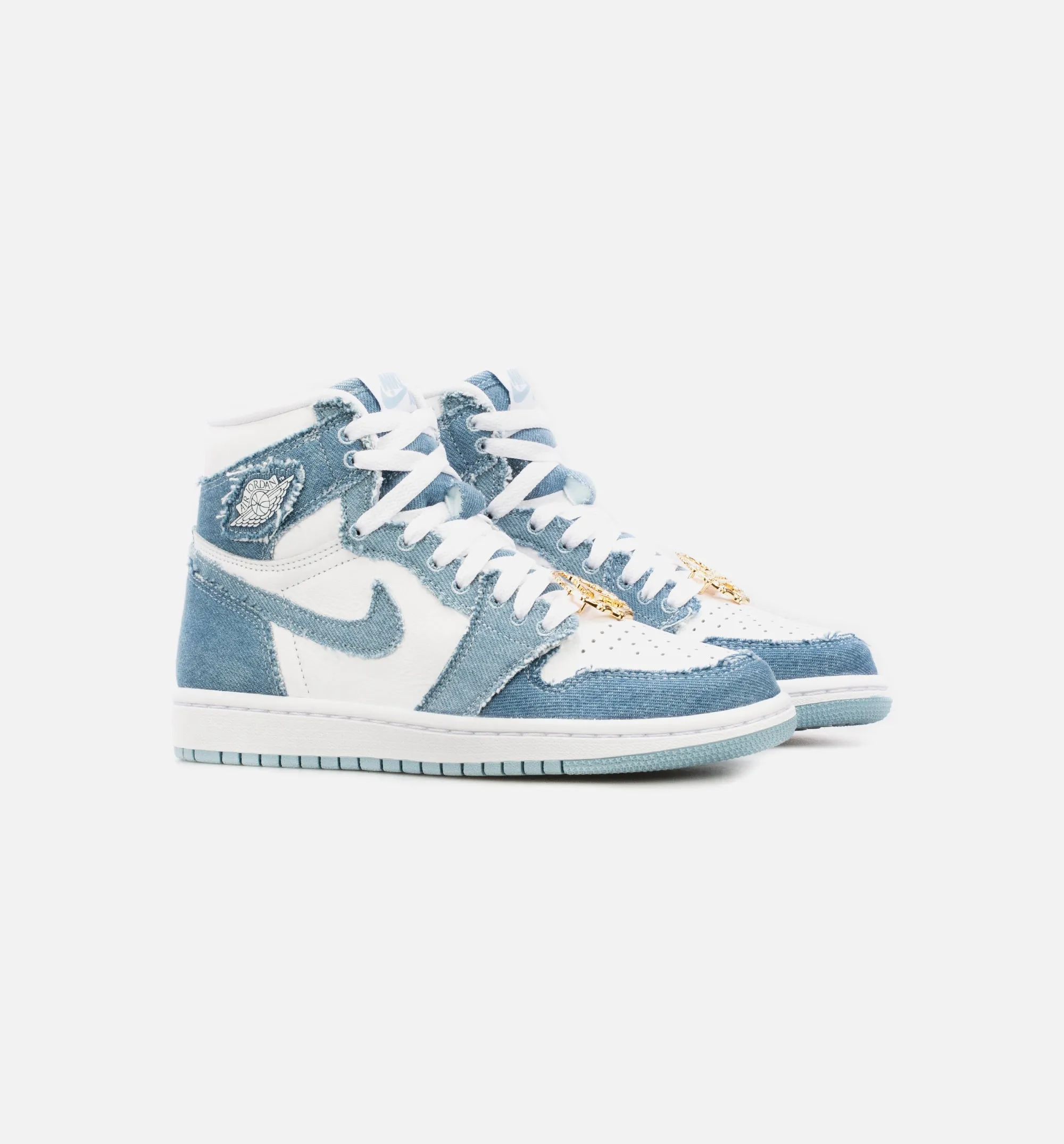 Air Jordan 1 High OG Denim Womens Lifestyle Shoe - Blue