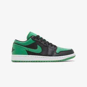 AIR JORDAN 1 LOW 'BLACK/BLACK-LUCKY GREEN-WHITE'