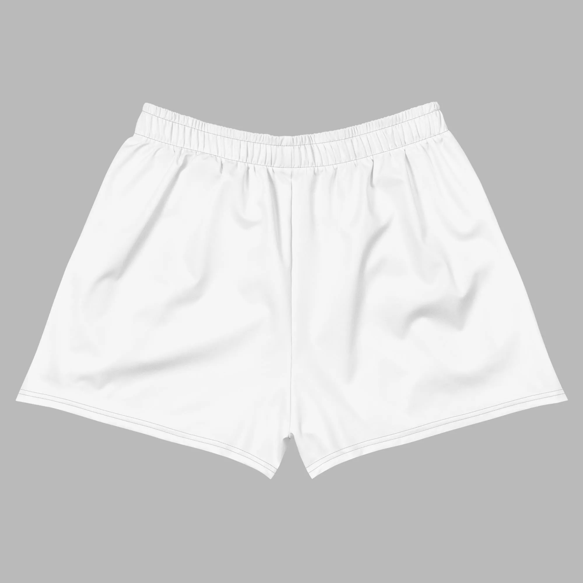 All-Over Print Unisex Athletic Shorts - White