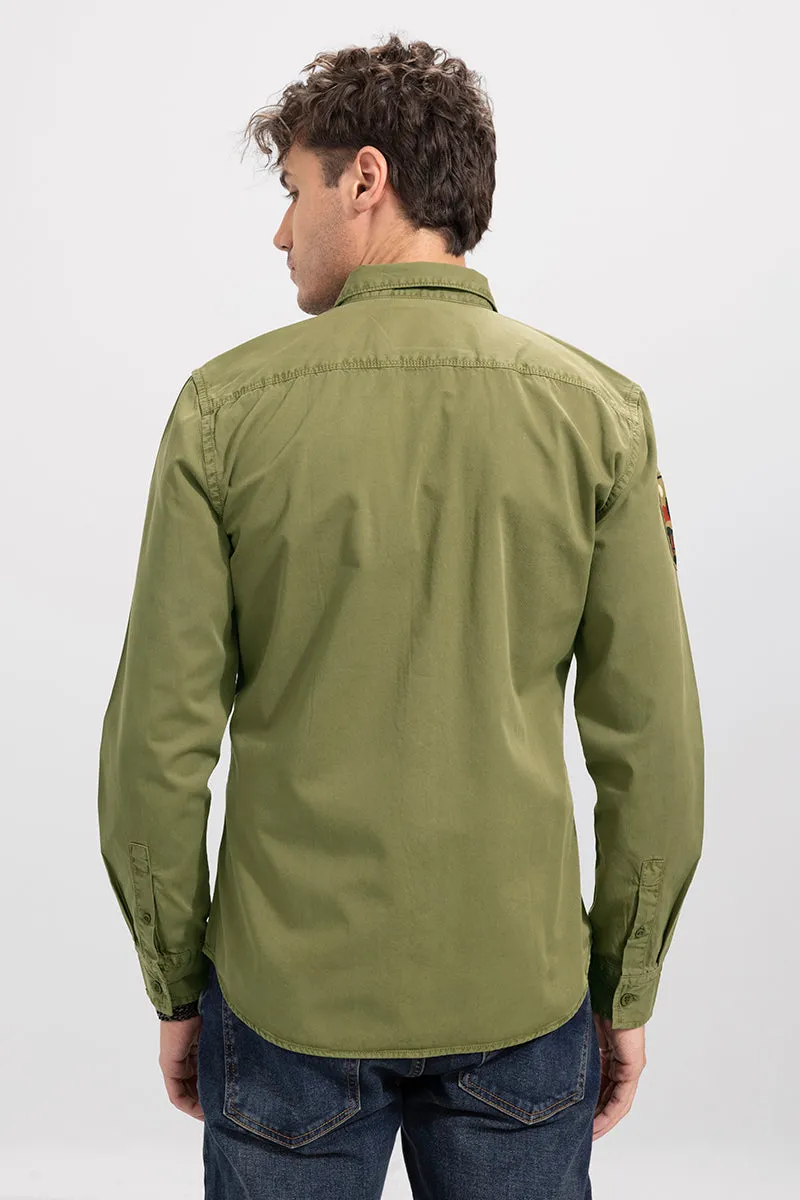 Aplique Cargo Olive Shirt