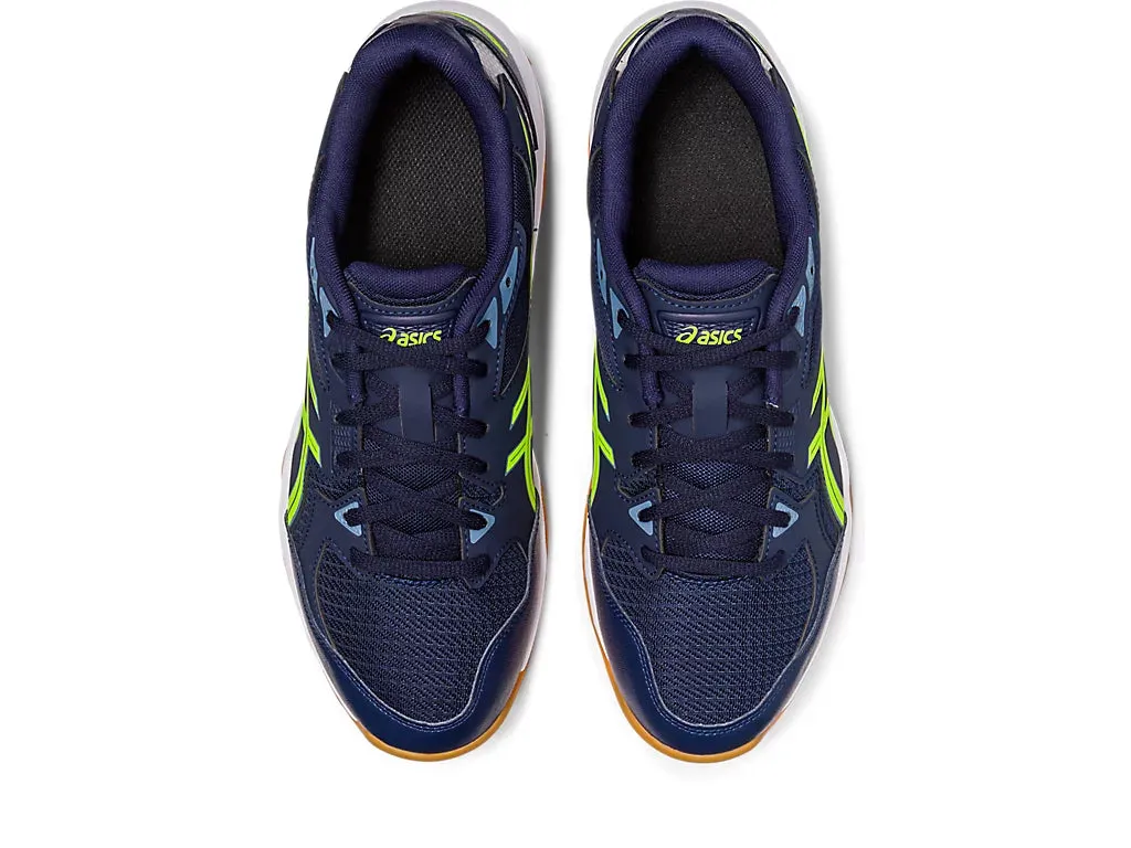 Asics Gel Rocket 10 Badminton Shoes | Midnight/Hazard Green