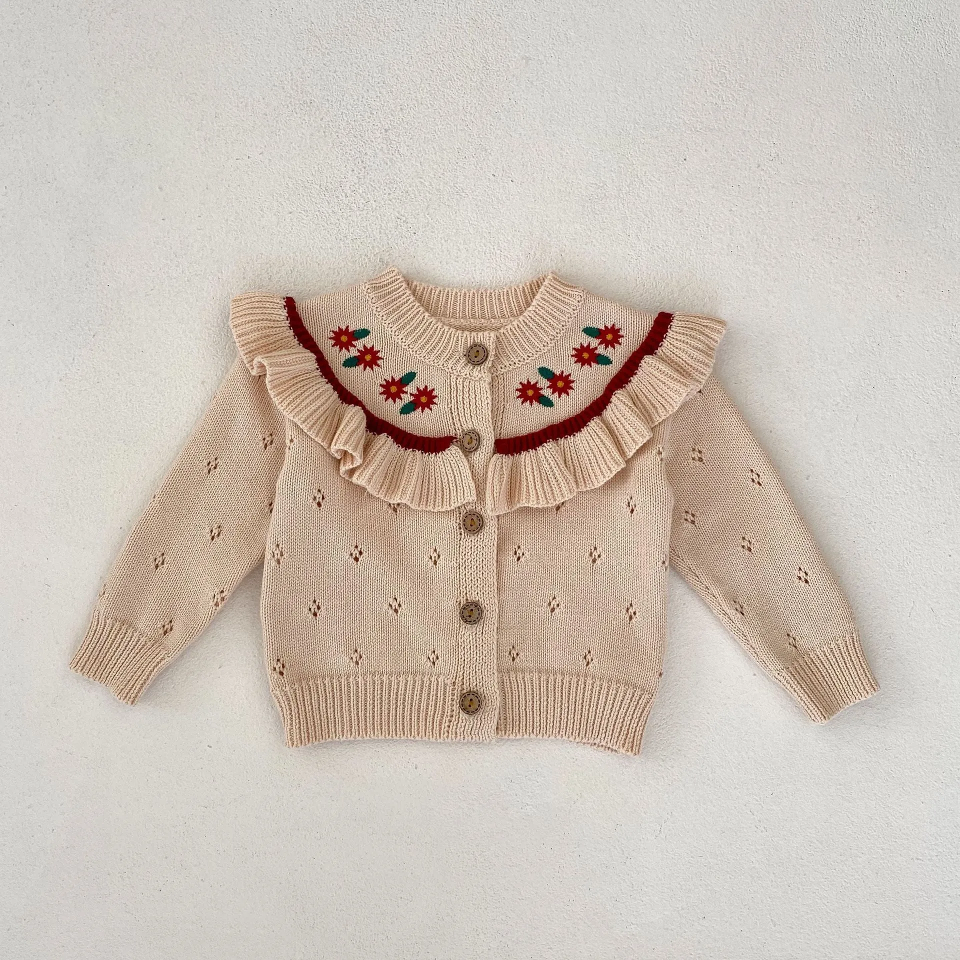 Baby Kid Girls Embroidered Cardigan Wholesale 230828308