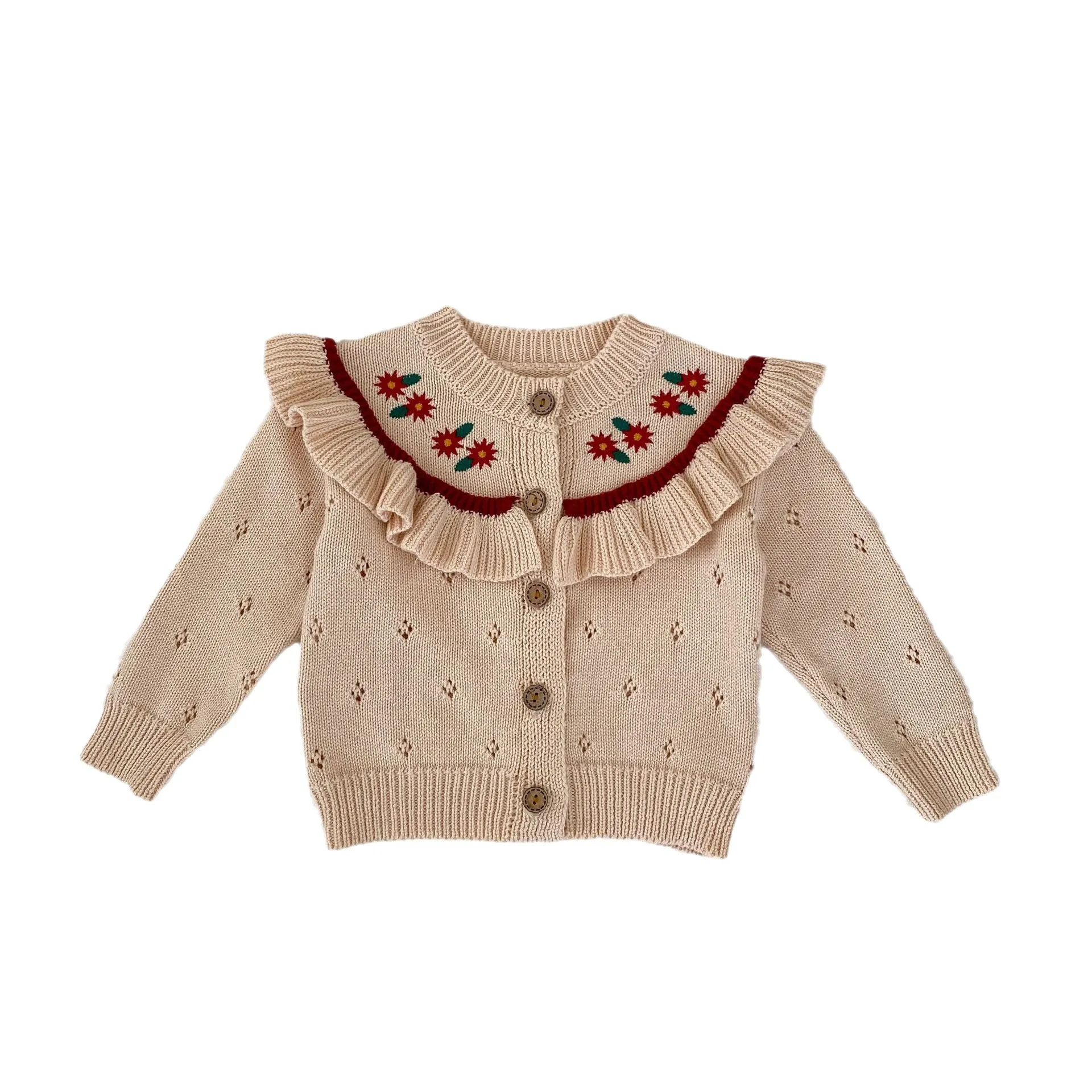 Baby Kid Girls Embroidered Cardigan Wholesale 230828308