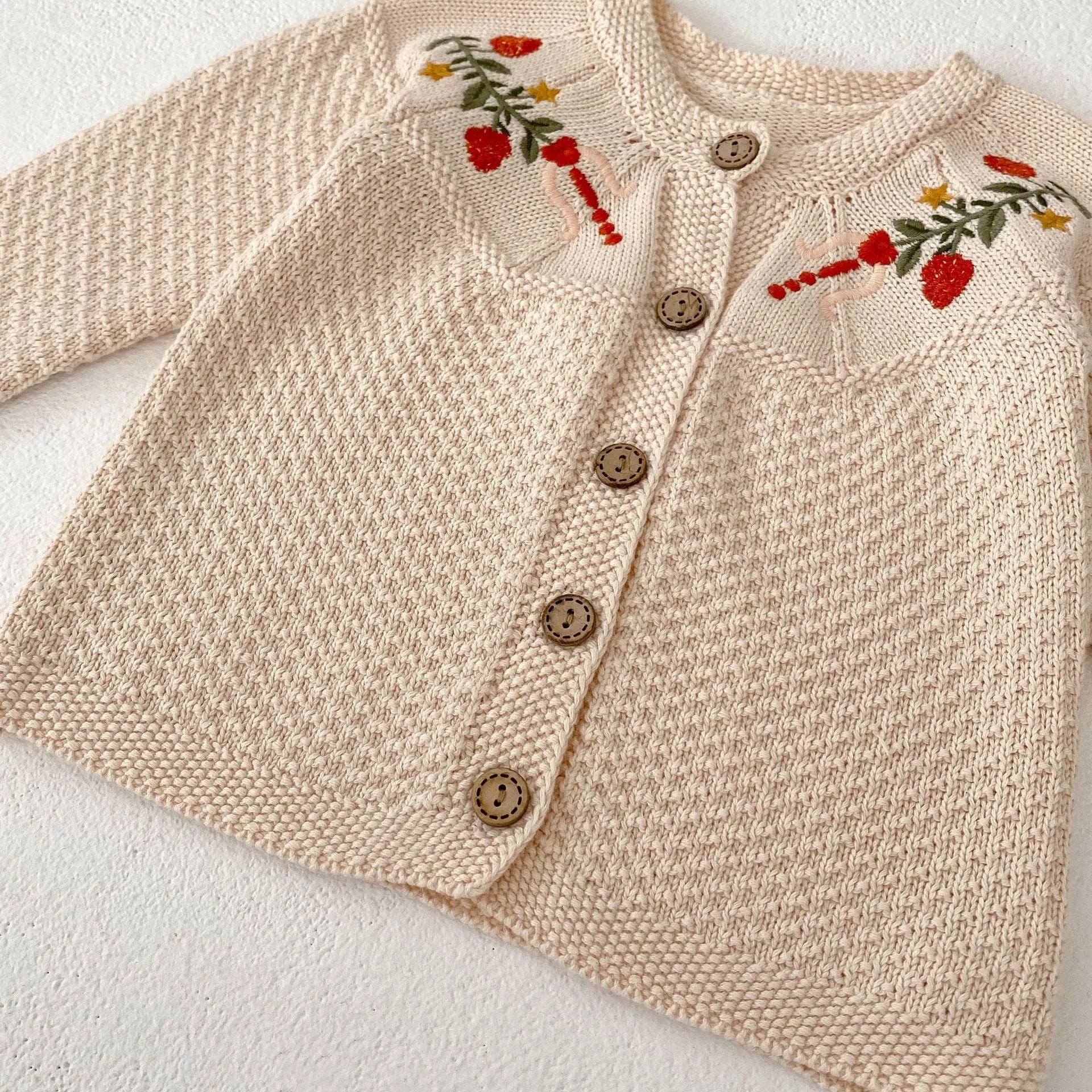 Baby Kid Girls Flower Embroidered Cardigan Wholesale 230828116