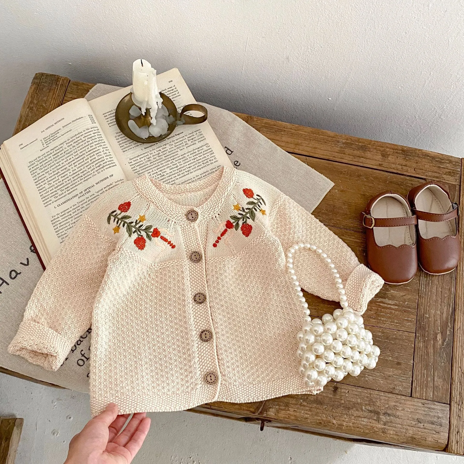 Baby Kid Girls Flower Embroidered Cardigan Wholesale 230828116