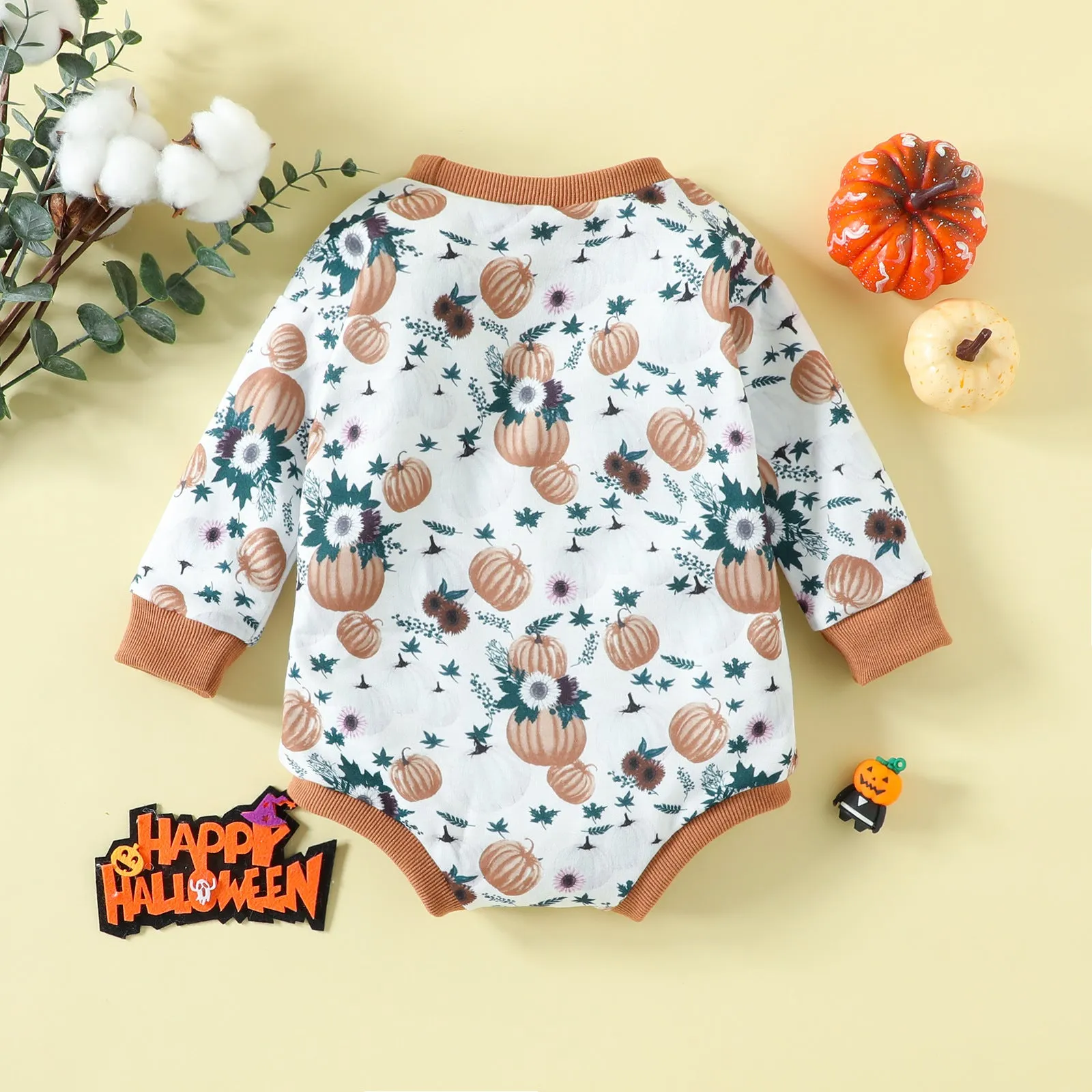 Baby Kid Girls Flower Print Halloween Rompers Wholesale 23090613