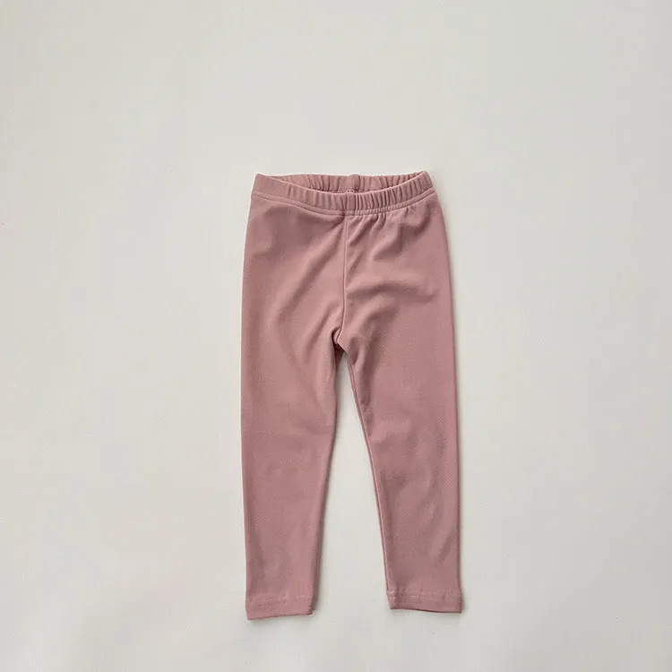 Baby Kid Girls Solid Color Pants Leggings Wholesale 23113019