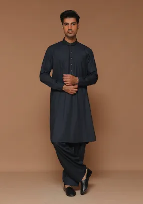 Basic  Poly Viscose Nine Iron Classic Fit Embroidered Suit