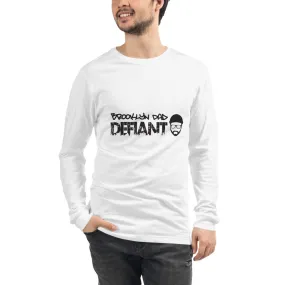 BDD Logo Unisex Long Sleeve Tee in white