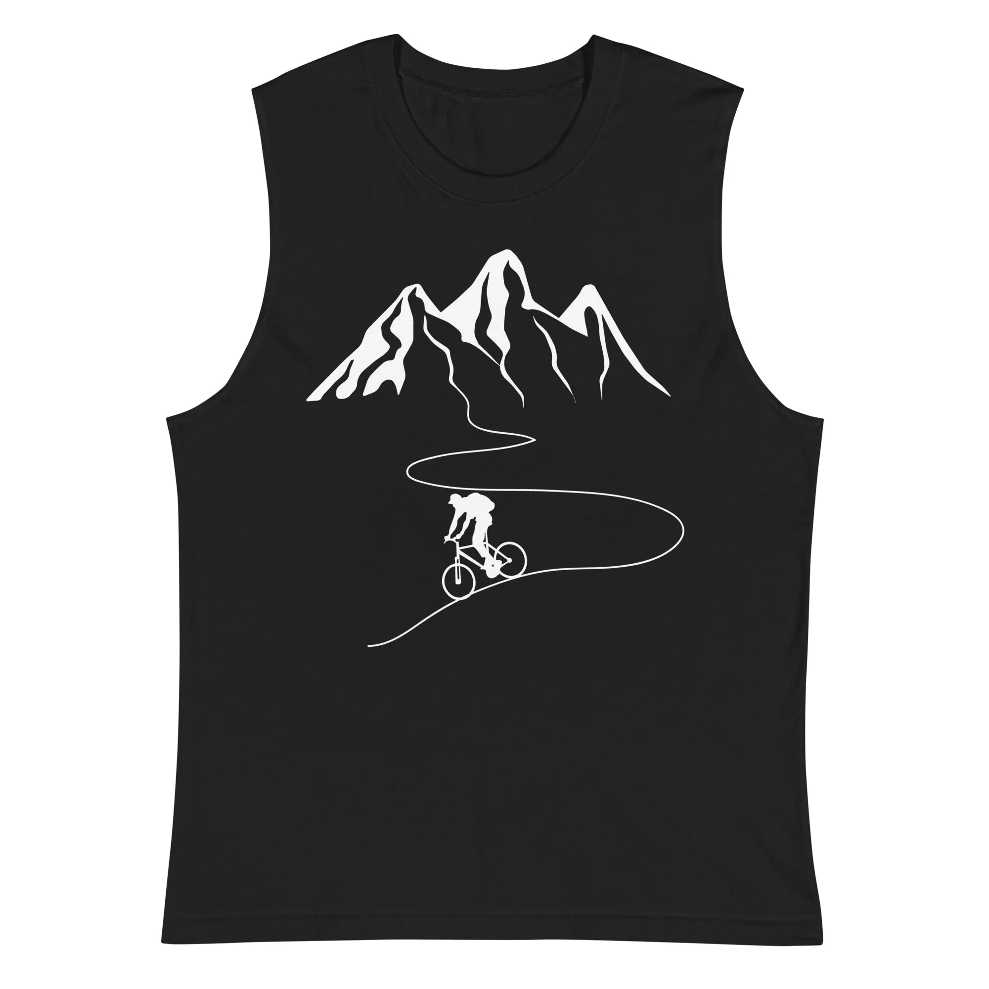 Berge - Kurve Linie - Radfahren -  - Unisex Muscle Shirt | Bella   Canvas 3483