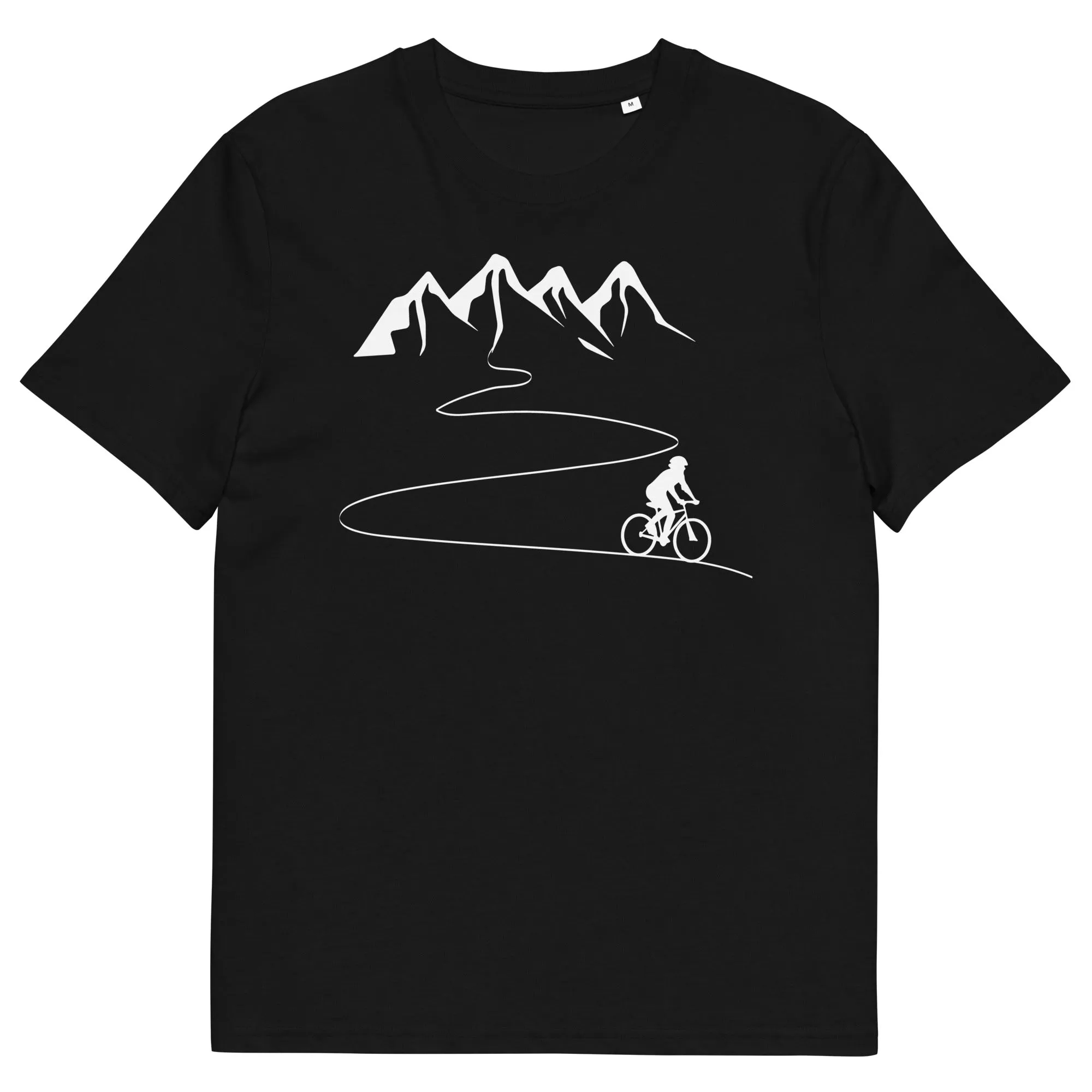 Berge - Kurve Linie - Radfahren -   - Unisex Organic Cotton T-Shirt | Stanley/Stella STTU755