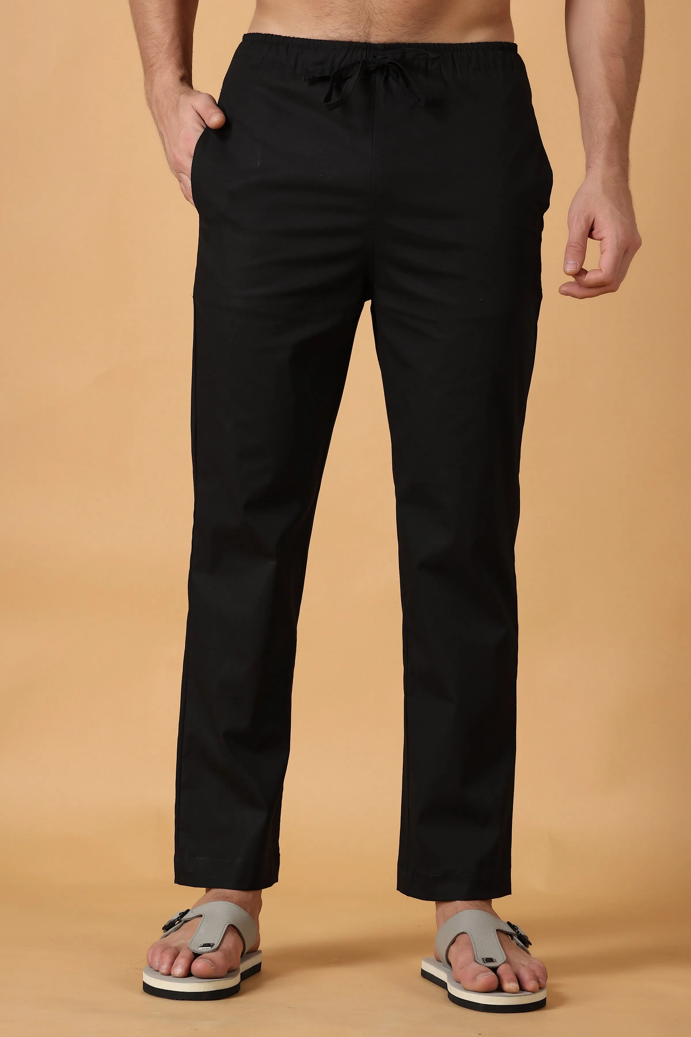 Black Cotton Pant Pajama