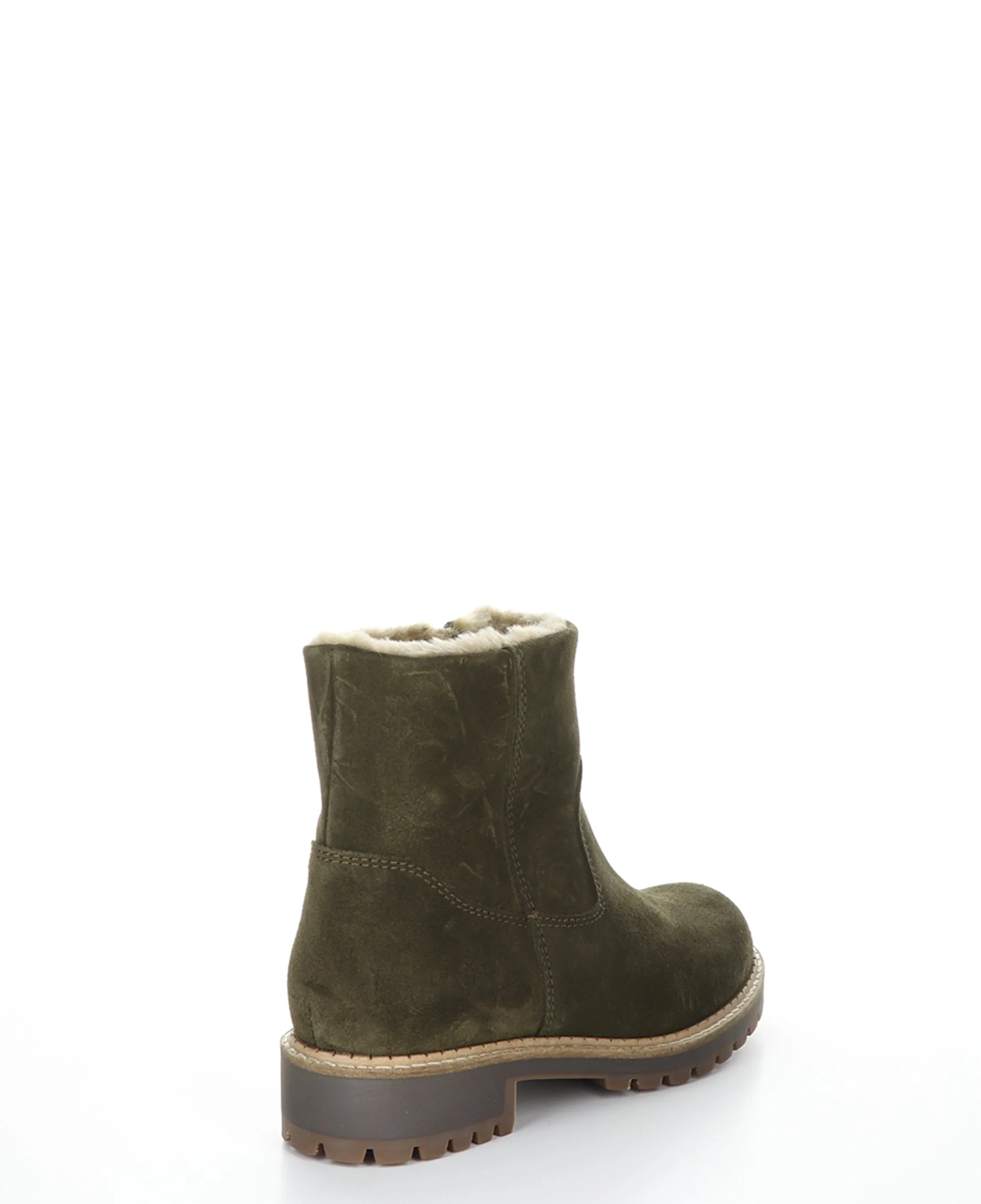 CALIB OLIVE Round Toe Boots