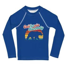 California for Kennedy Bear Kids Rash Guard