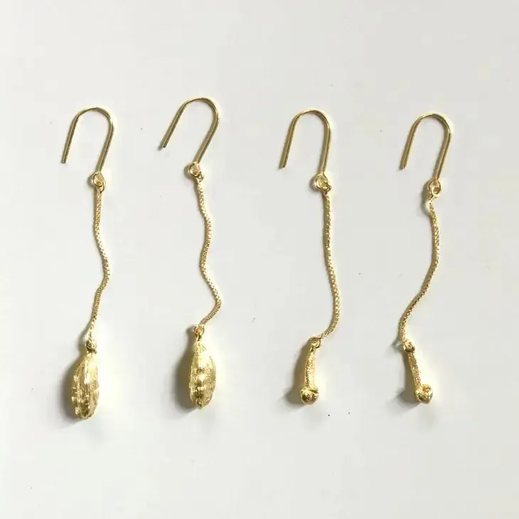 Cast Cardamom  Dangle Earrings