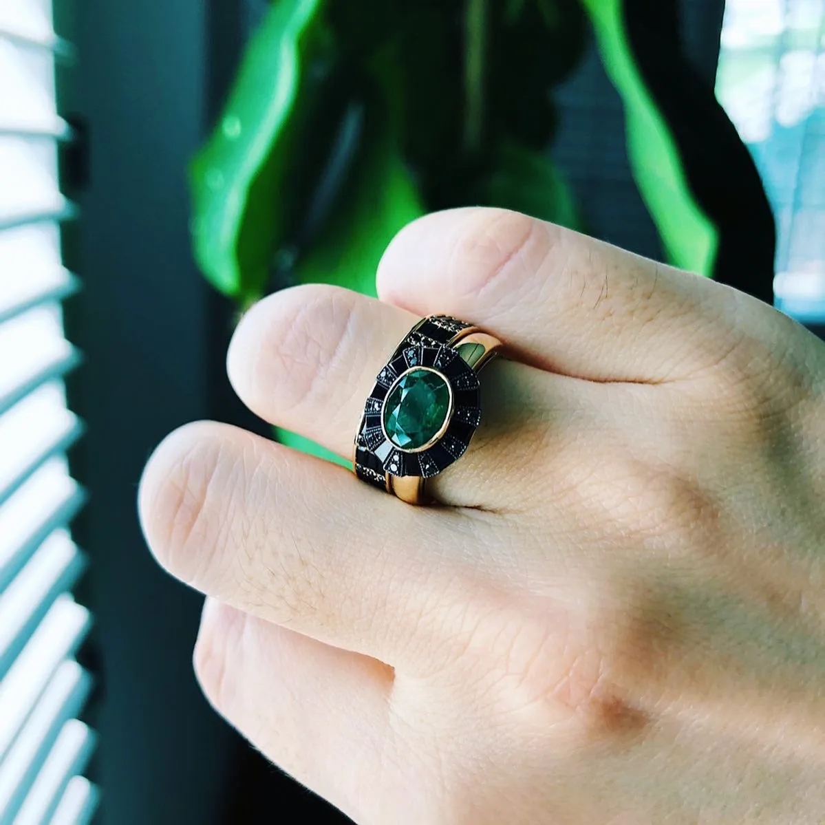 Classic 75 Oval Ruby Ring set in Rose Gold