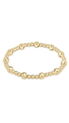 CLASSIC GOLD SINCERITY 6MM BEAD BRACELET