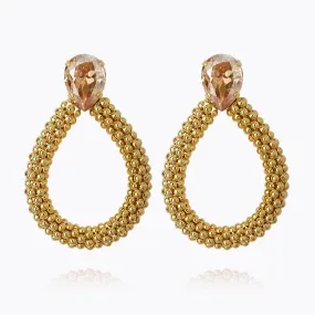 Classic Rope Earrings / Golden Shadow