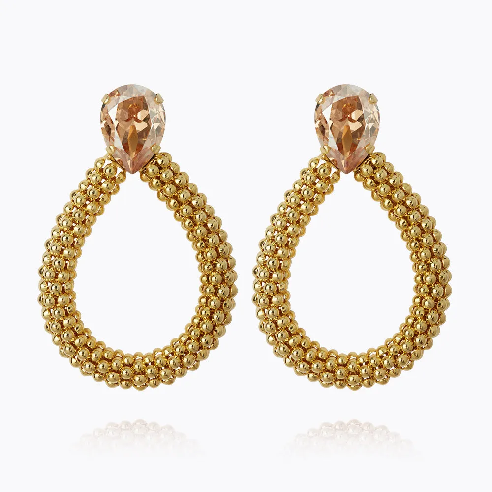 Classic Rope Earrings / Golden Shadow