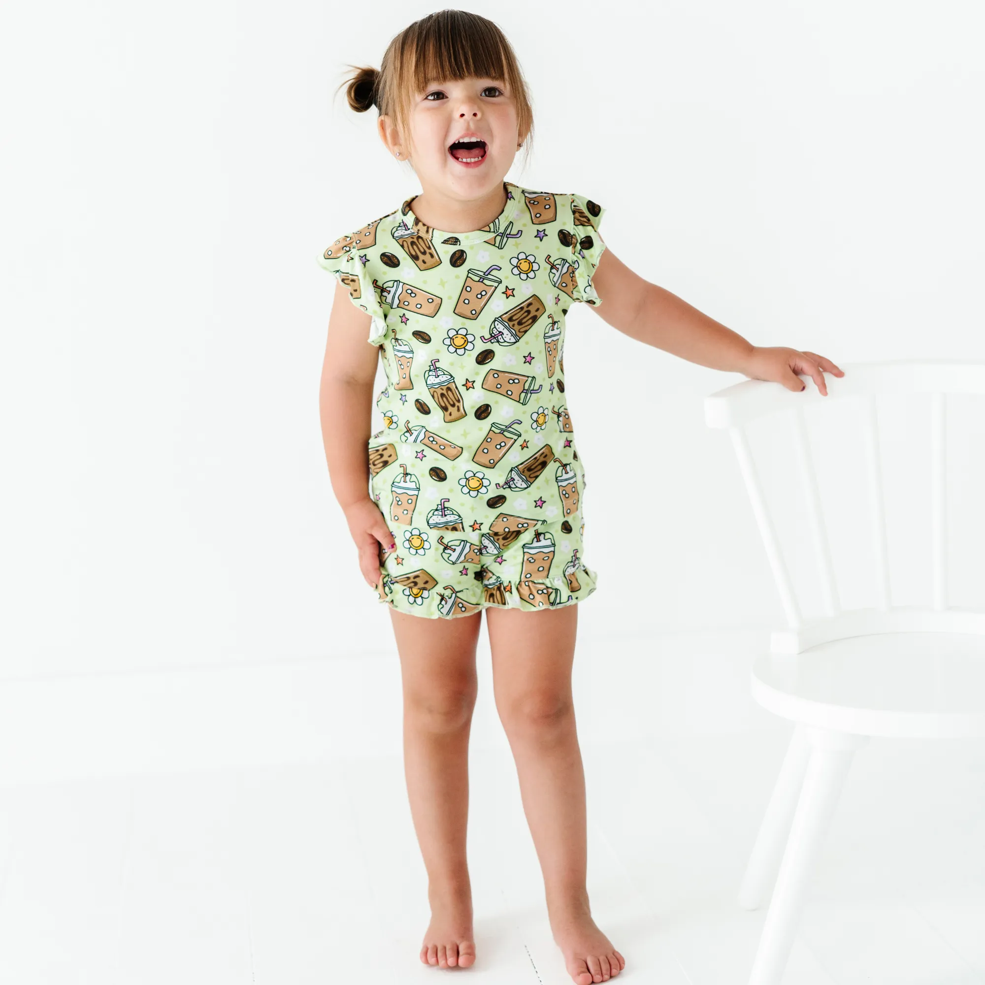 Cold Brew Crew Ruffle Pajamas Toddler/Kids