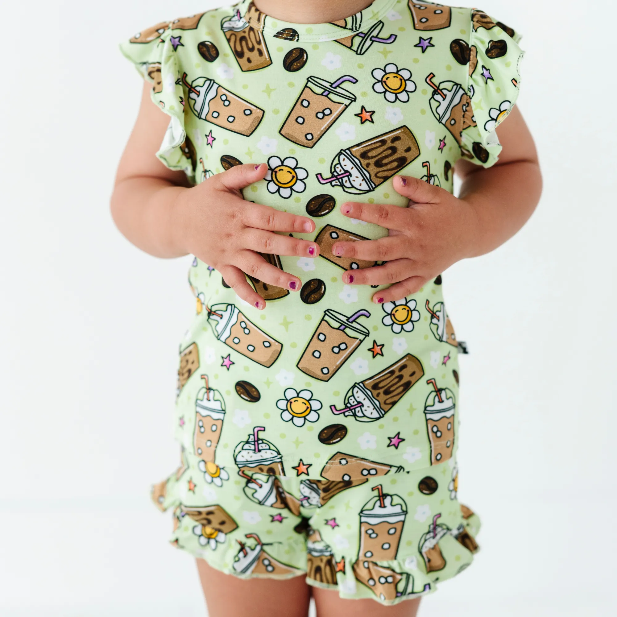 Cold Brew Crew Ruffle Pajamas Toddler/Kids