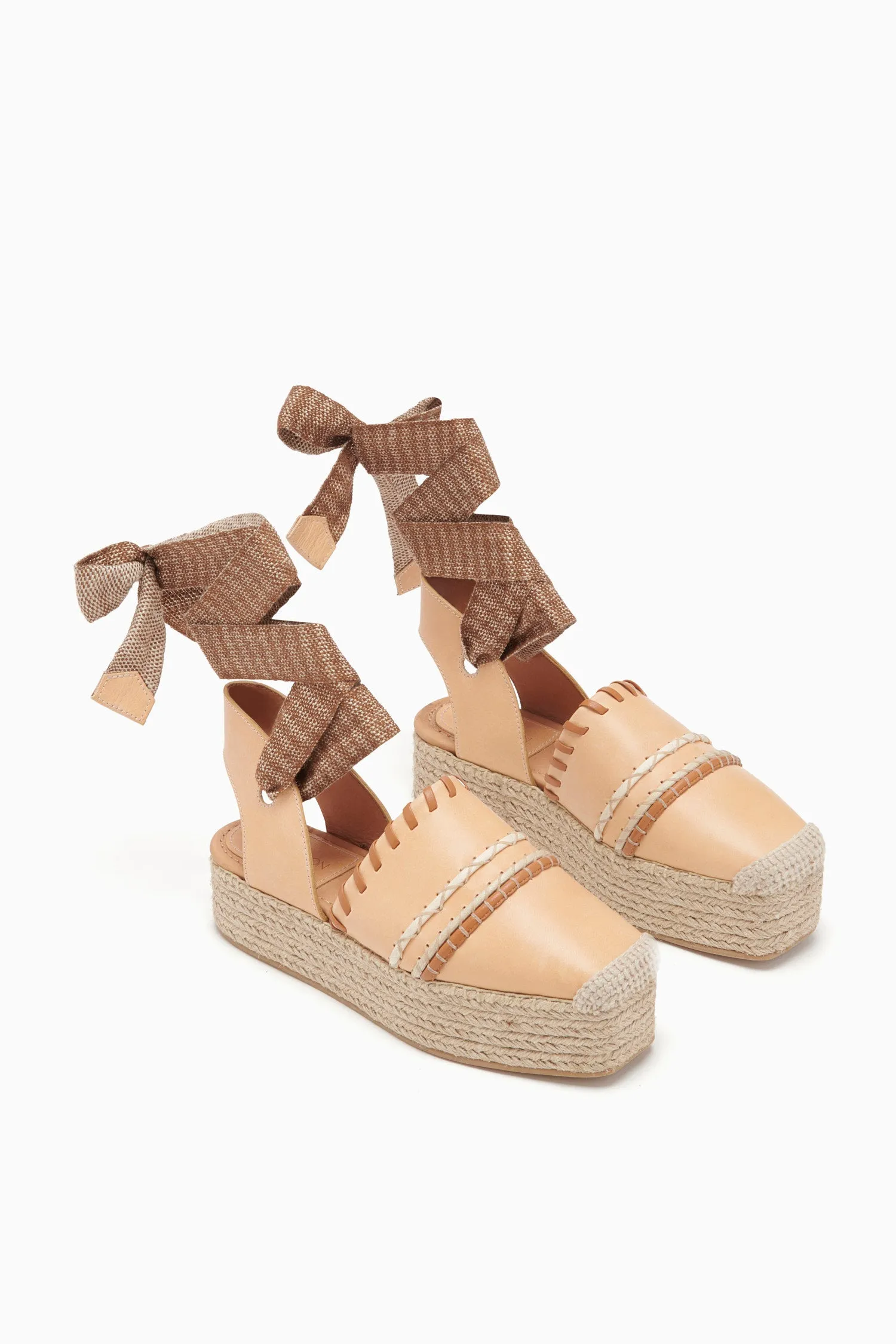 Concha Platform Espadrille - Wheat