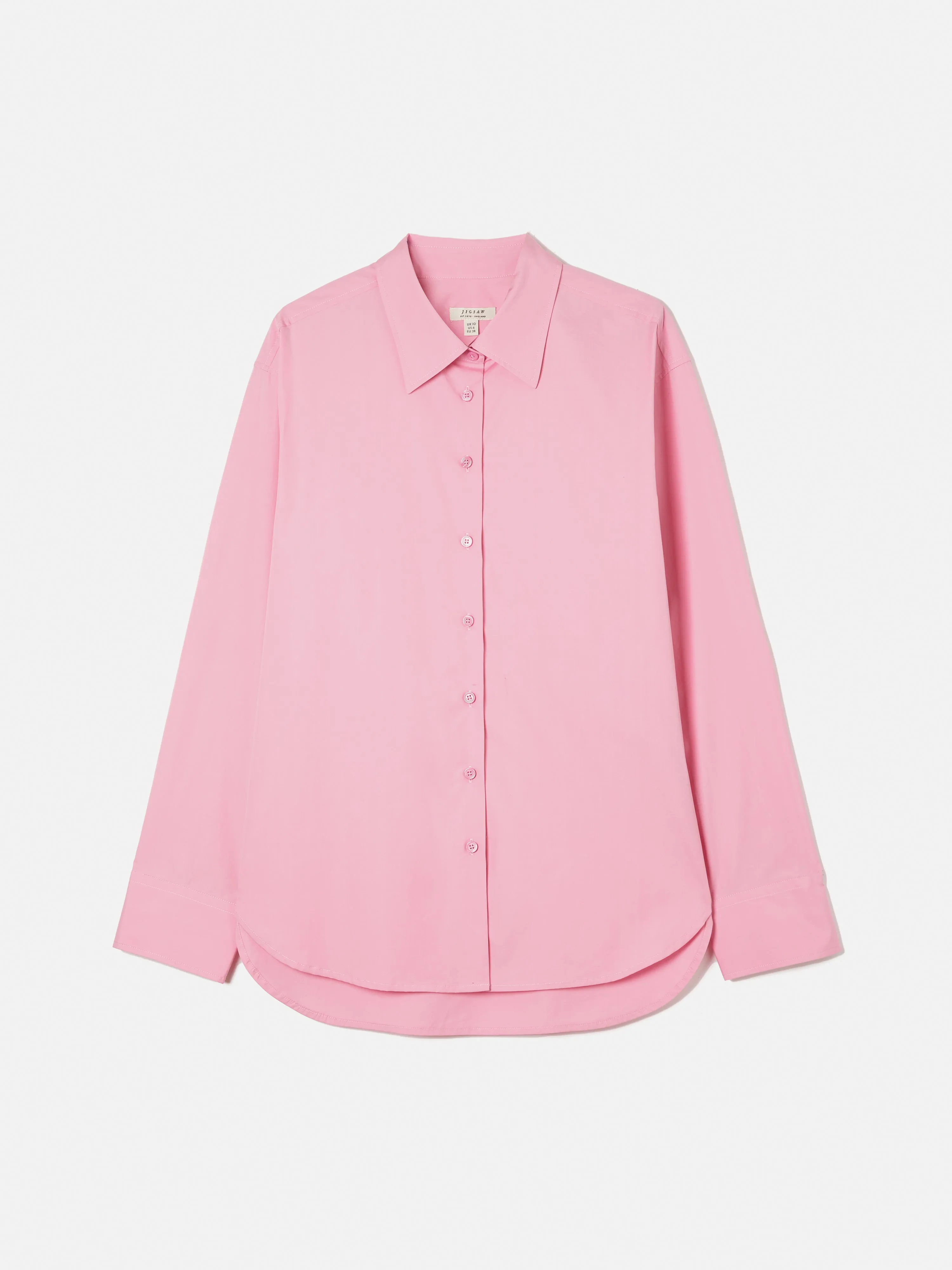 Cotton Poplin Shirt | Pink