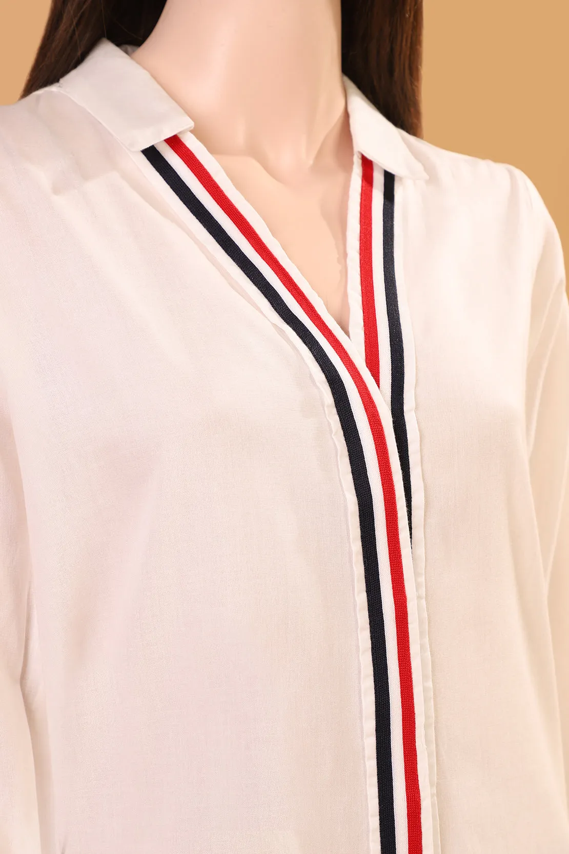 Cotton Viscose Stitched Shirt