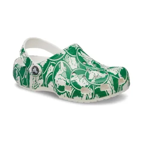 Crocs Kids' Classic Duke Print Clog - Green/White