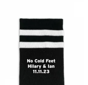 Custom Design Striped Crew Socks - Medium