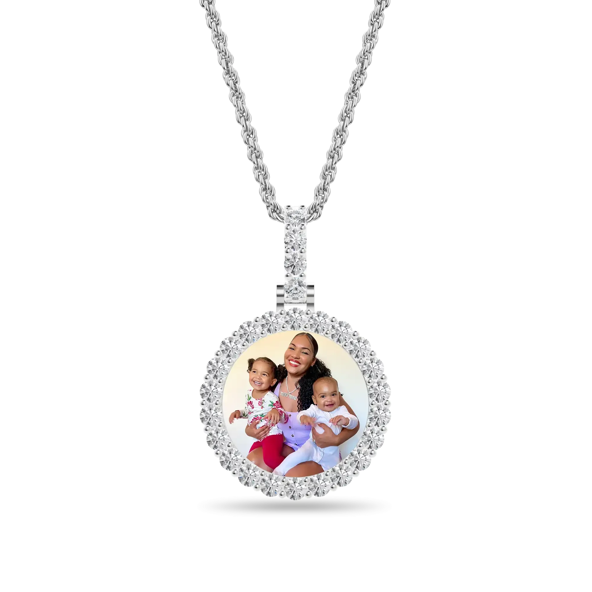 Custom Round Photo Pendant