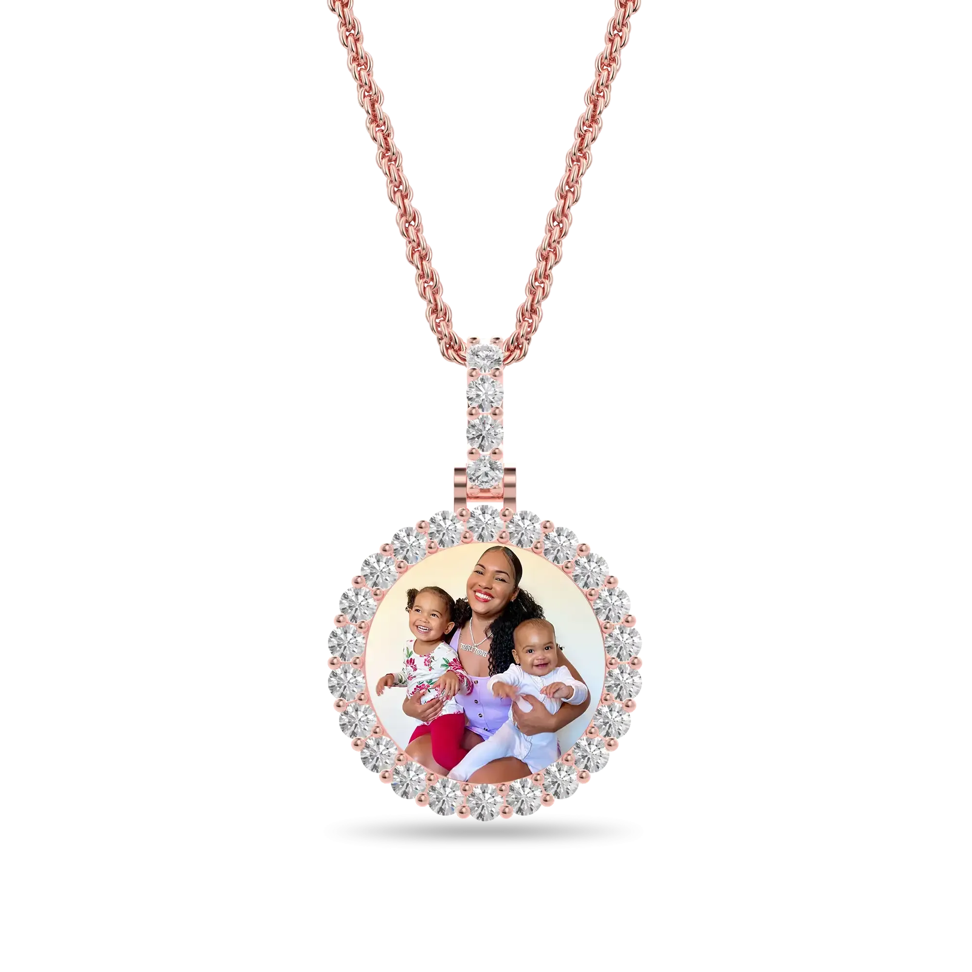 Custom Round Photo Pendant