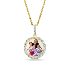 Custom Round Photo Pendant