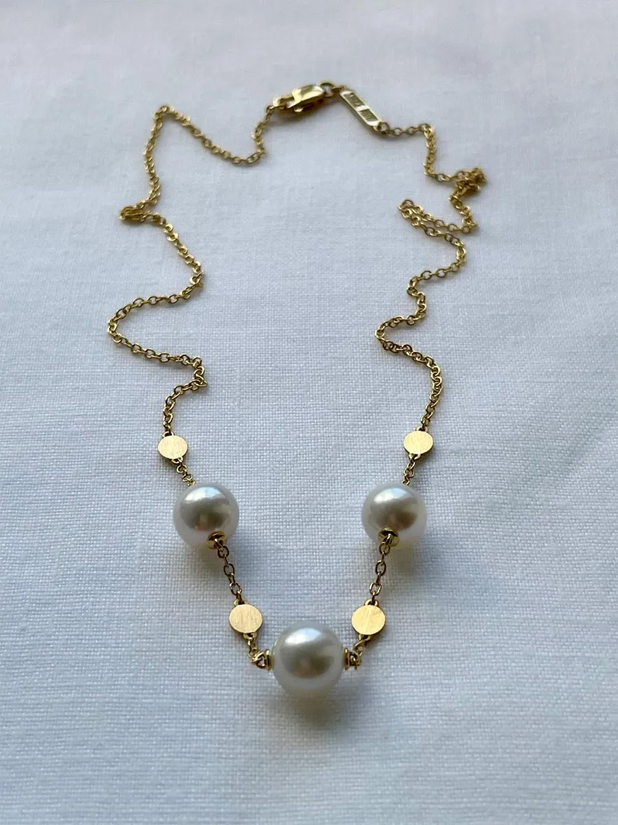 Dazzling Droplets - Necklace with Pearls