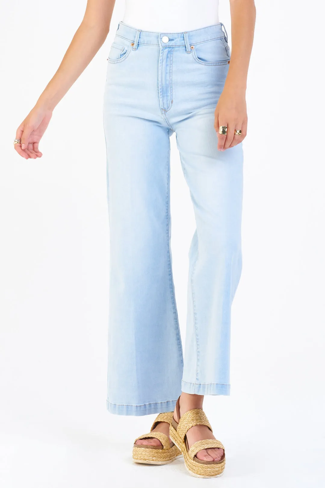 Dear John Fiona Super High Rise Wide Leg Jeans