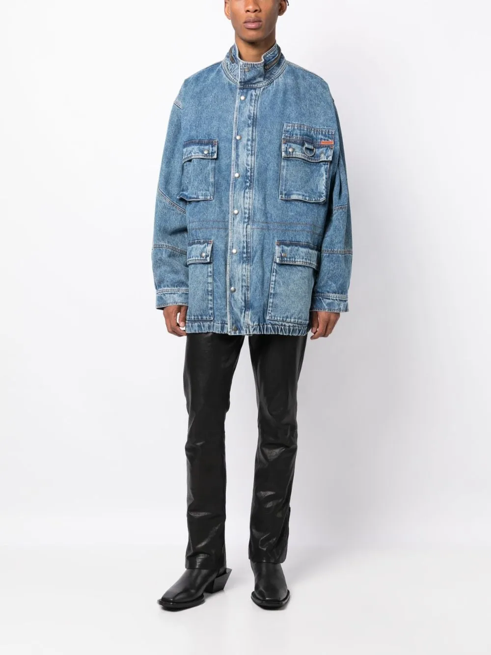 DENIM PARKA JACKET